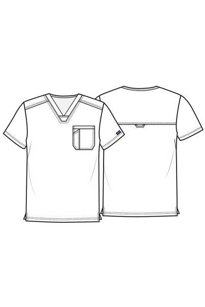 Pánska lekárska blúza Cherokee Revolution Men Tuckable V-Neck klasicky modrá-3