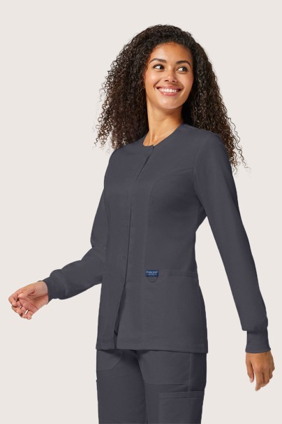Lekárska dámska blúza na zapínanie Cherokee Revolution Snap šedá-4