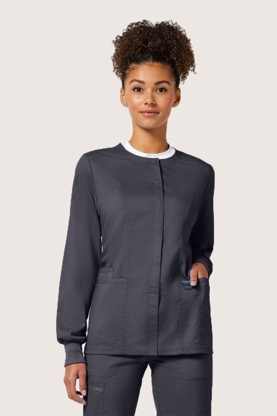 Lekárska dámska blúza na zapínanie Cherokee Revolution Snap šedá-3