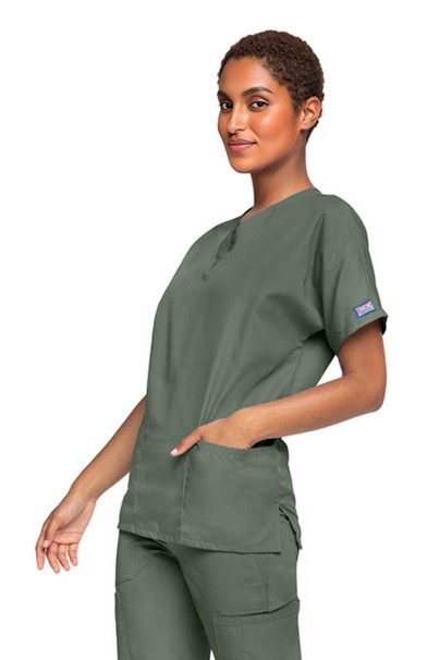 Lekárska dámska blúza Cherokee Originals V-neck Top olivková-2