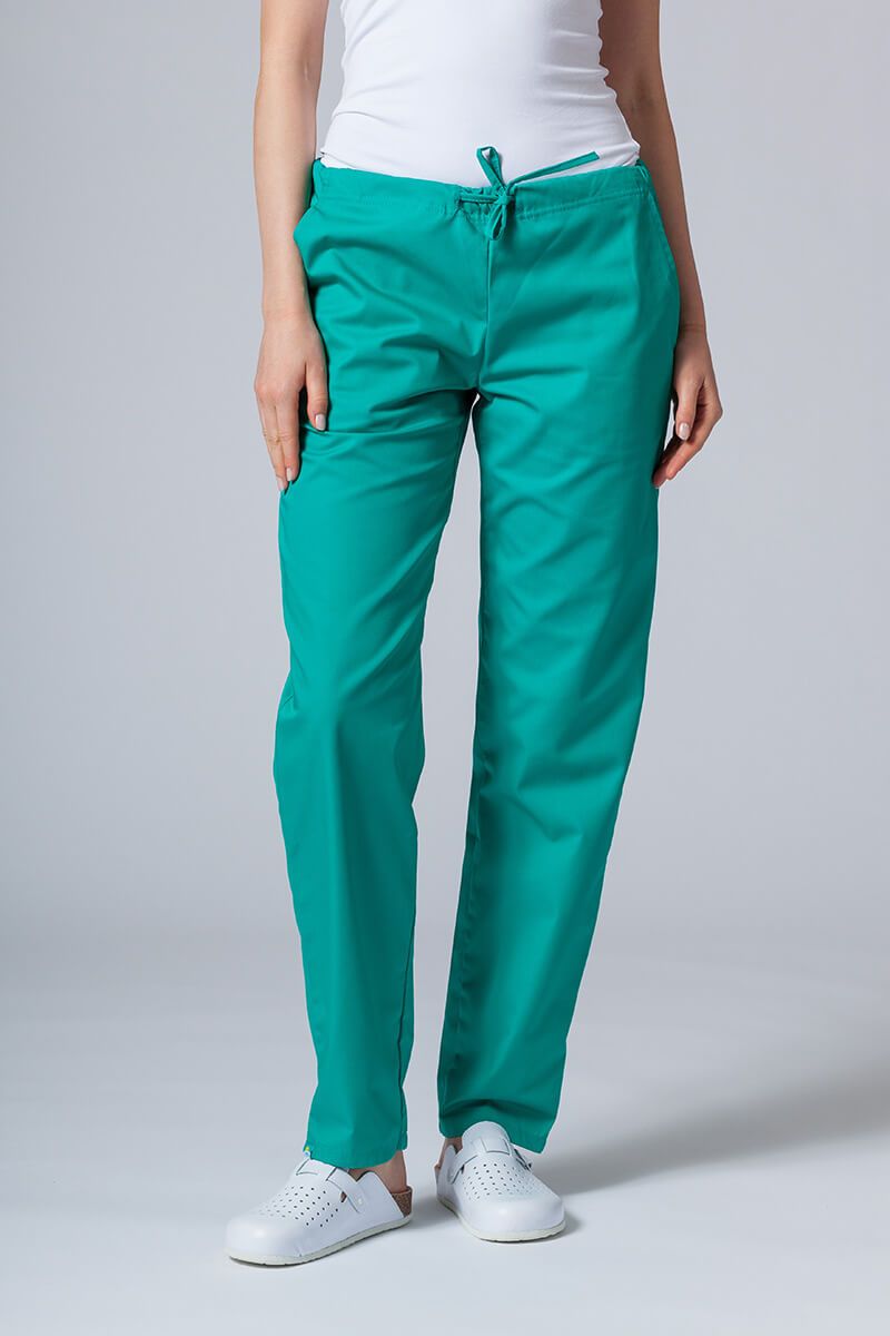 Dámske lekárske nohavice Sunrise Uniforms Basic Regular zelené