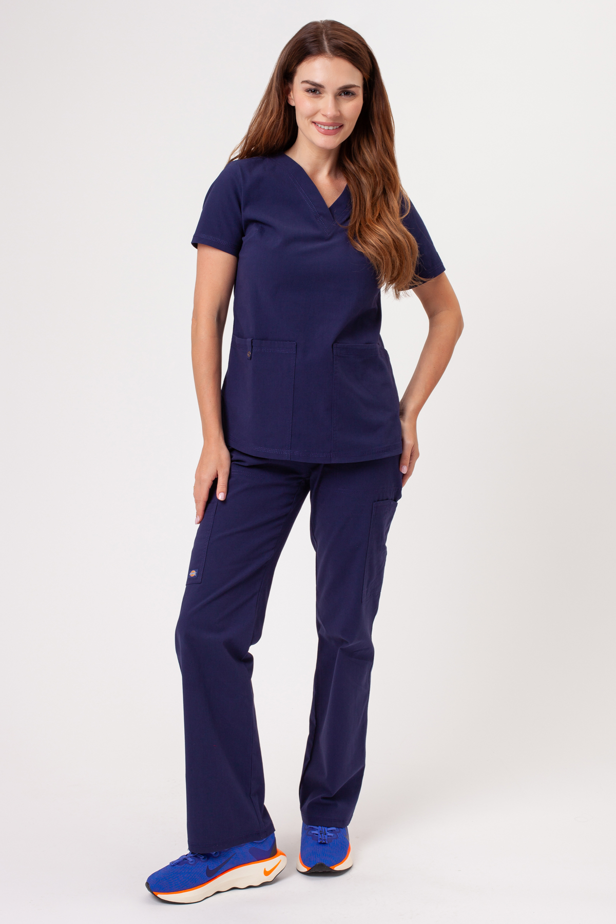 Dámska lekárska súprava Dickies Forge V-neck námornícky modrá