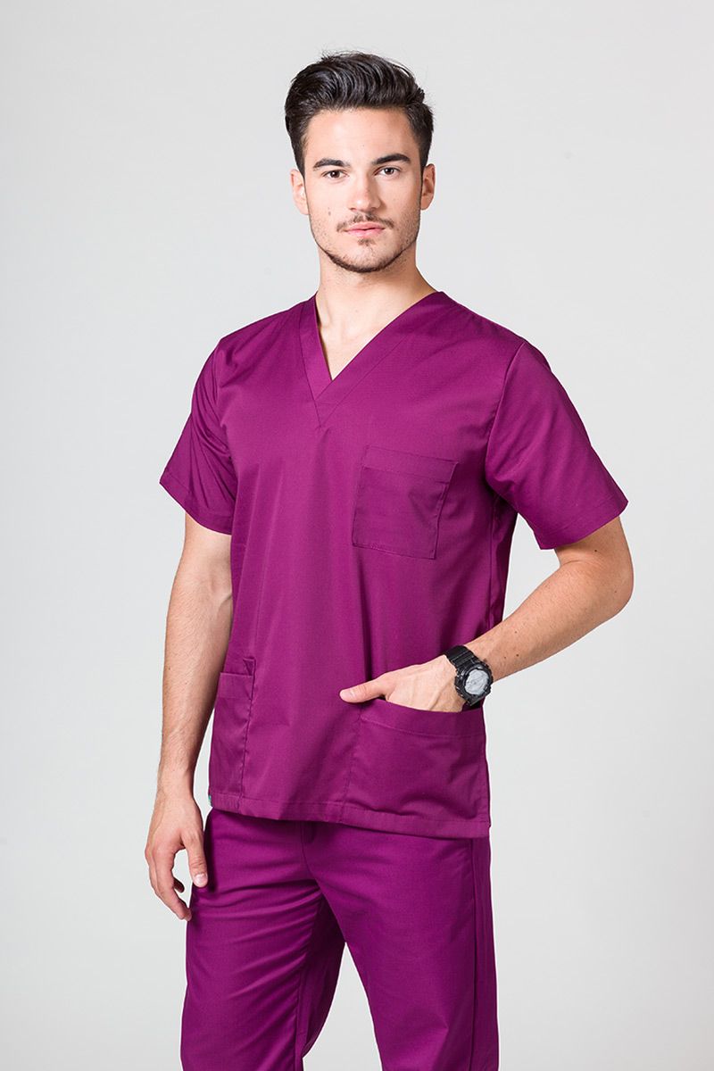 Univerzálna lekárska blúzka Sunrise Uniforms baklažánová