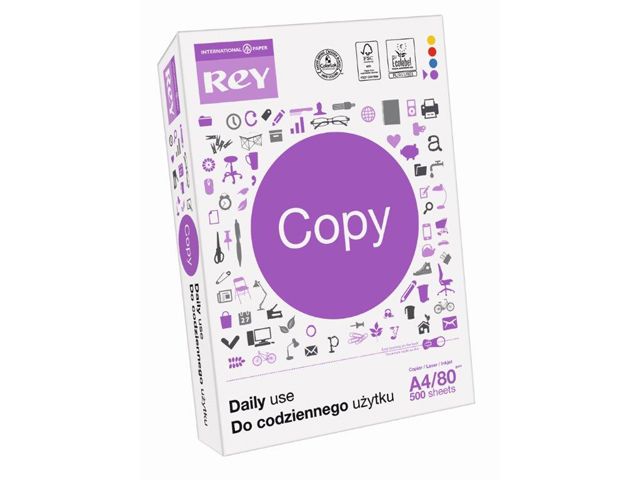 Kopírovací papír Rey Copy A4 80g 500a