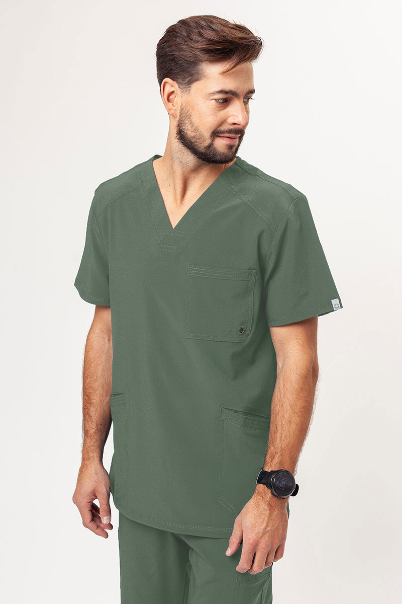 Pánska lekárska blúzka Cherokee Infinity V-neck Men olivková
