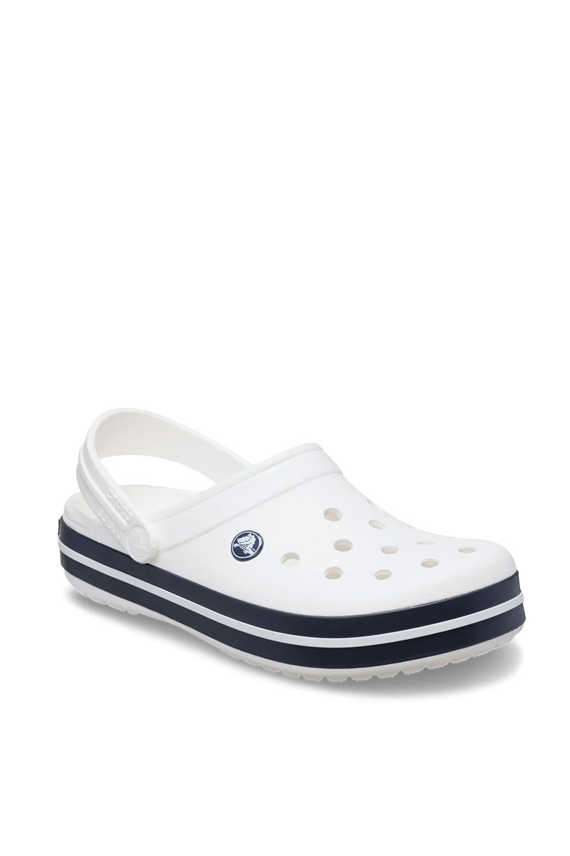 Obuv Crocs™ Classic Crocband biela / námornícká modrá