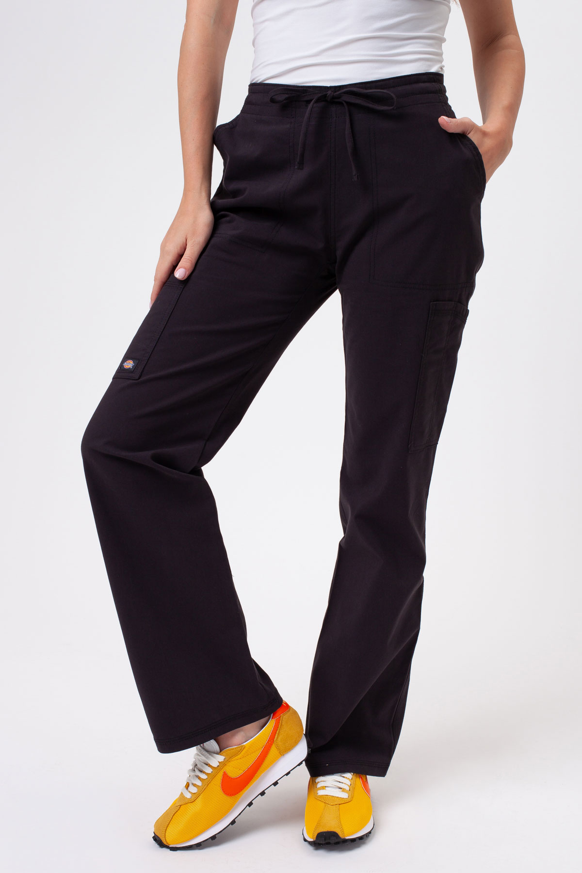 Dámske lekárske nohavice Dickies Forge Straight Leg čierne