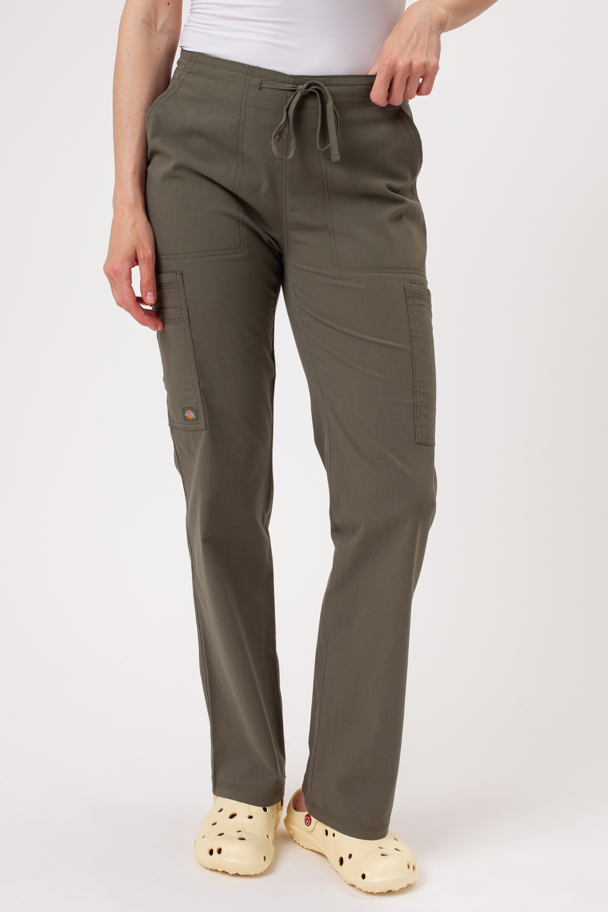 Dámske lekárske nohavice Dickies Forge Straight Leg olivkové