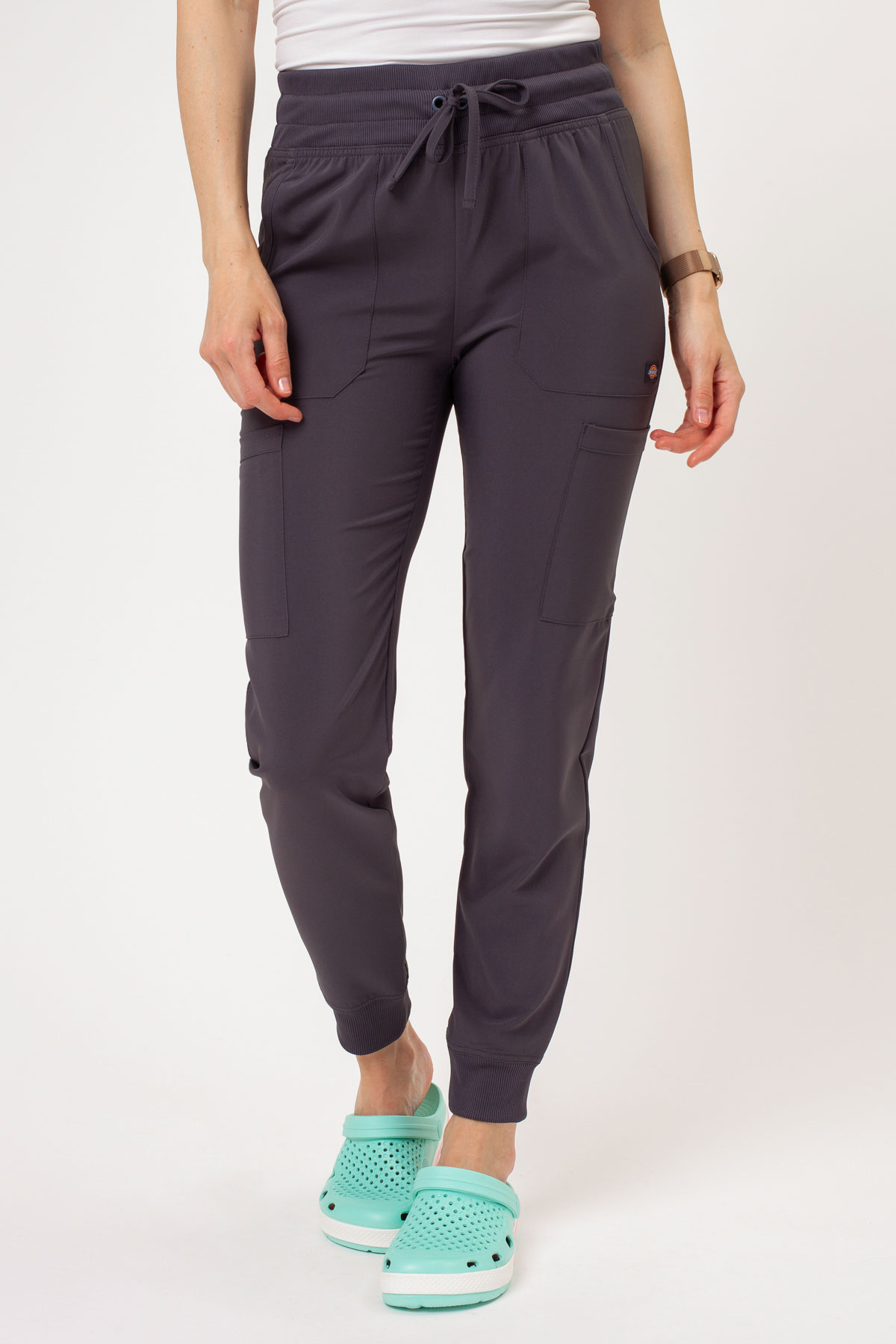 Dámske lekárske nohavice Dickies EDS Essentials Mid Rise Jogger šedé