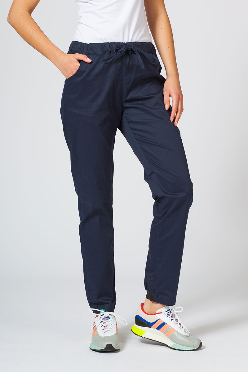 Lekárske nohavice Sunrise Uniforms Active (elastické), námornícky modré