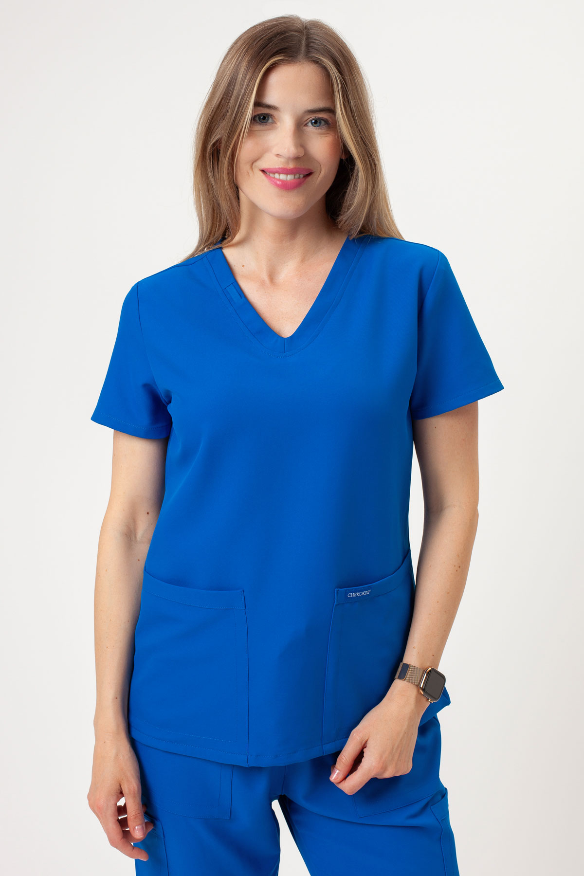 Dámska lekárska blúza Cherokee Ultra V-neck Top kráľovsky modrá