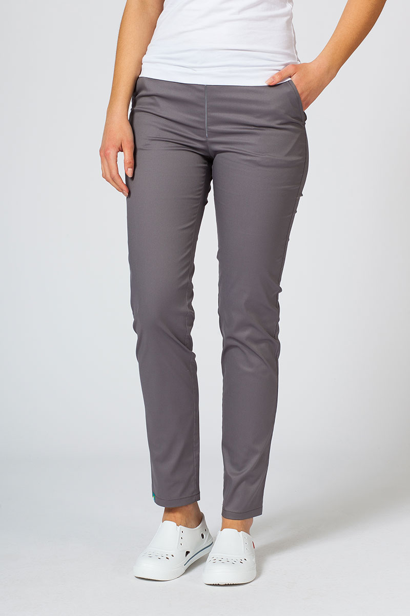 Dámske lekárske nohavice Sunrise Uniforms Slim (elastické) šedé