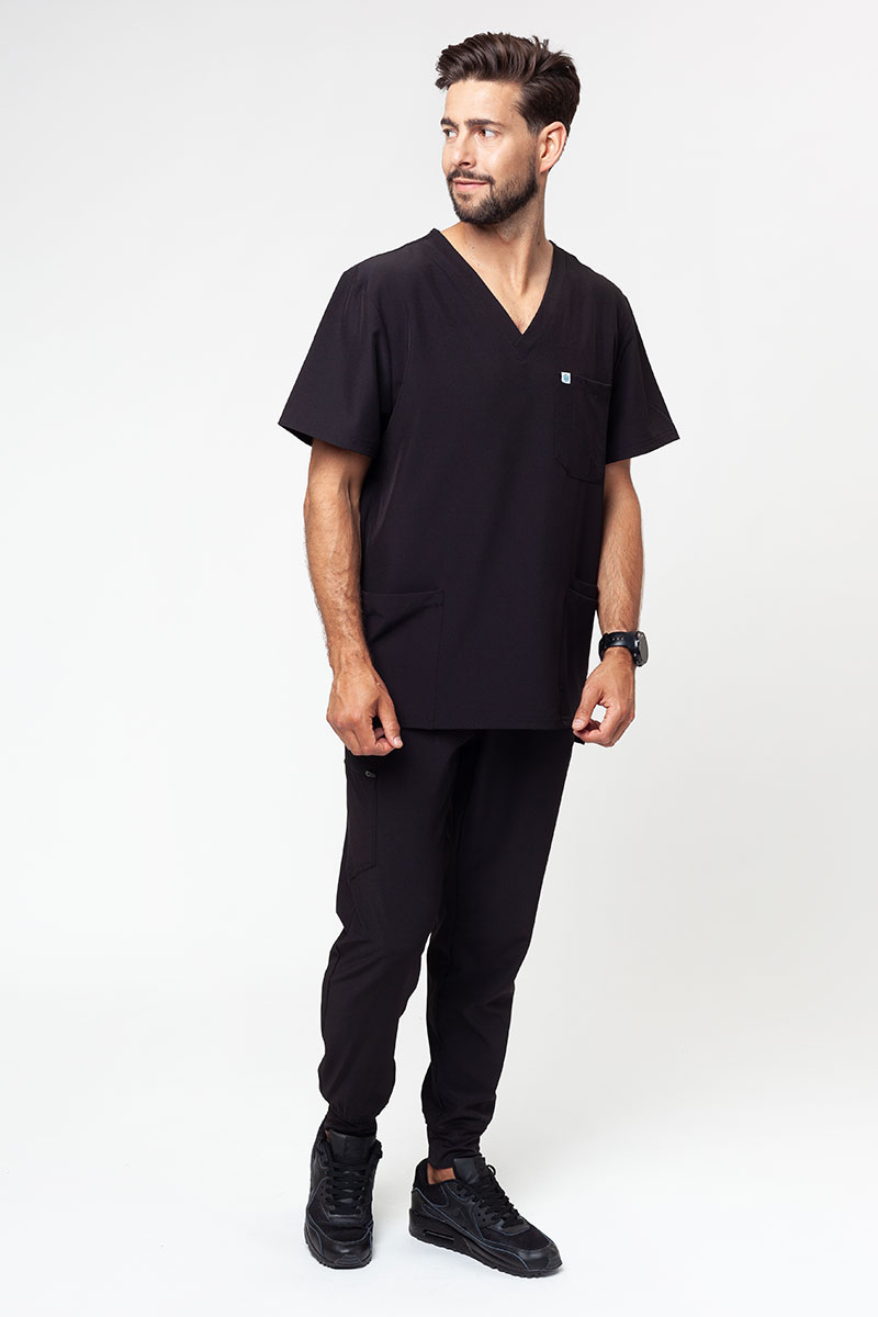 Pánska lekárska súprava Uniforms World 309TS™ Louis čierna