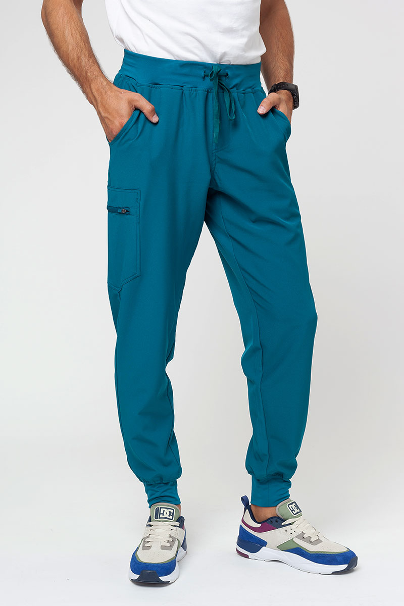 Pánske lekárske nohavice Uniforms World 309TS™ Louis karaibsky modrá