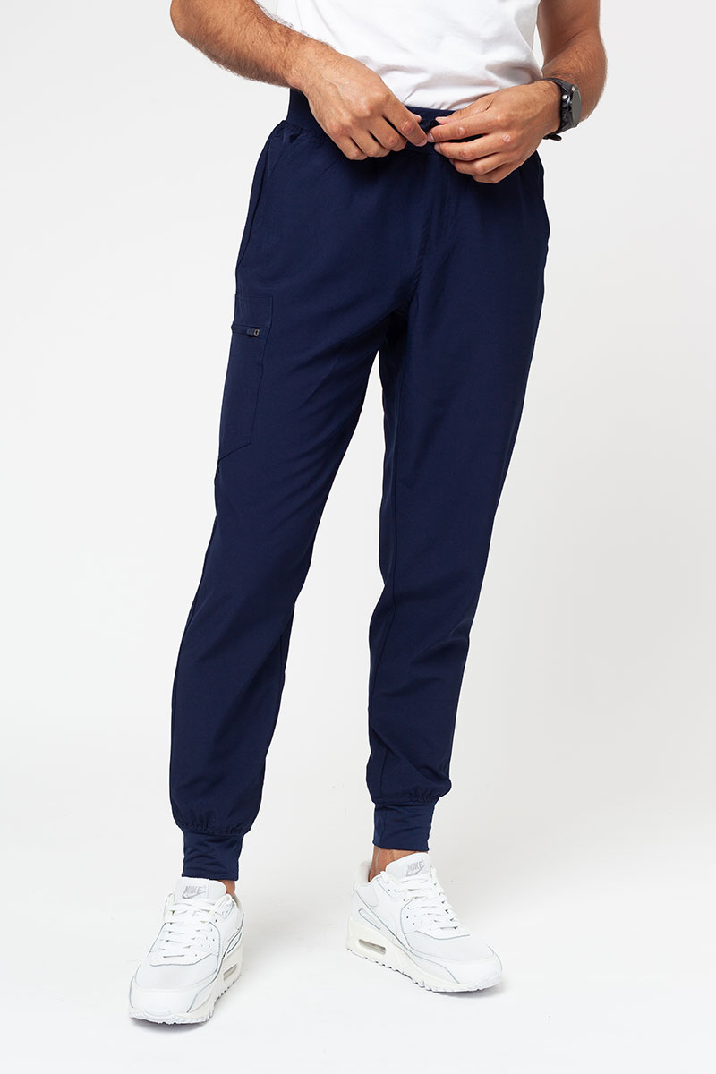 Pánske lekárske nohavice Uniforms World 309TS™ Louis námornícky modré