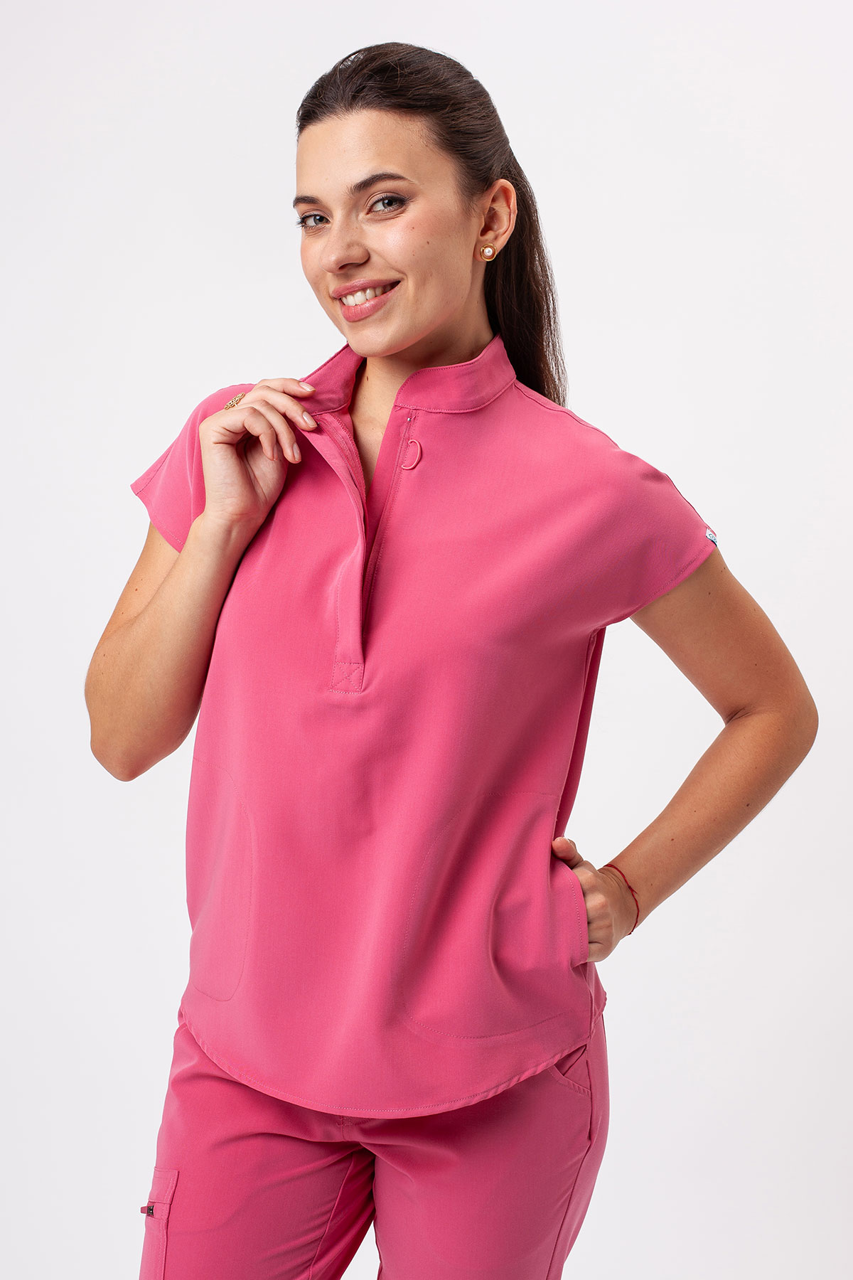 Dámska lekárska blúza Uniforms World Avant On-Shift Short melónová