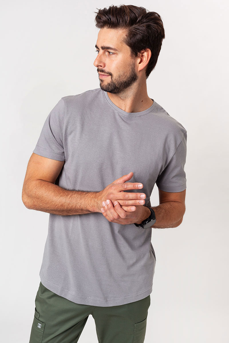 Pánske tričko Malfini Origin (štandard GOTS - organická bavlna) šedá