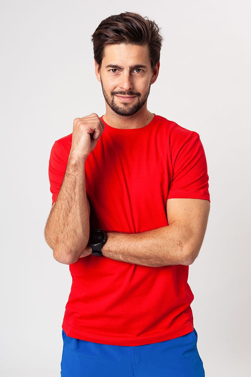 Pánske tričko Malfini Origin (štandard GOTS - organická bavlna) červená