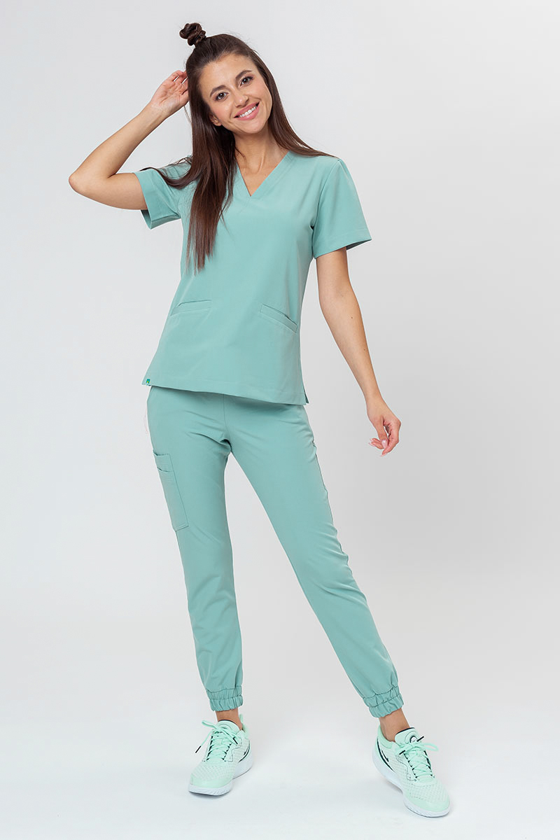 Lekárska súprava Sunrise Uniforms Premium (blúzka Joy, nohavice Chill) aqua