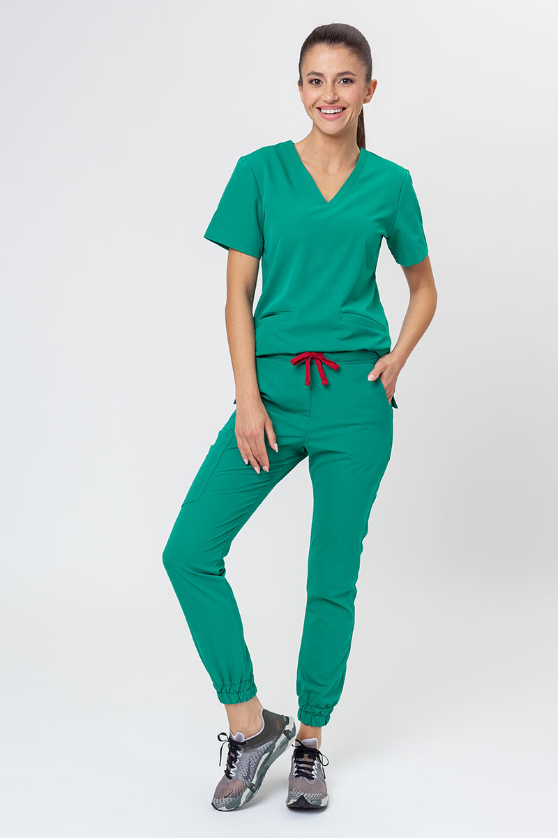 Lekárska súprava Sunrise Uniforms Premium (blúzka Joy, nohavice Chill) zelená