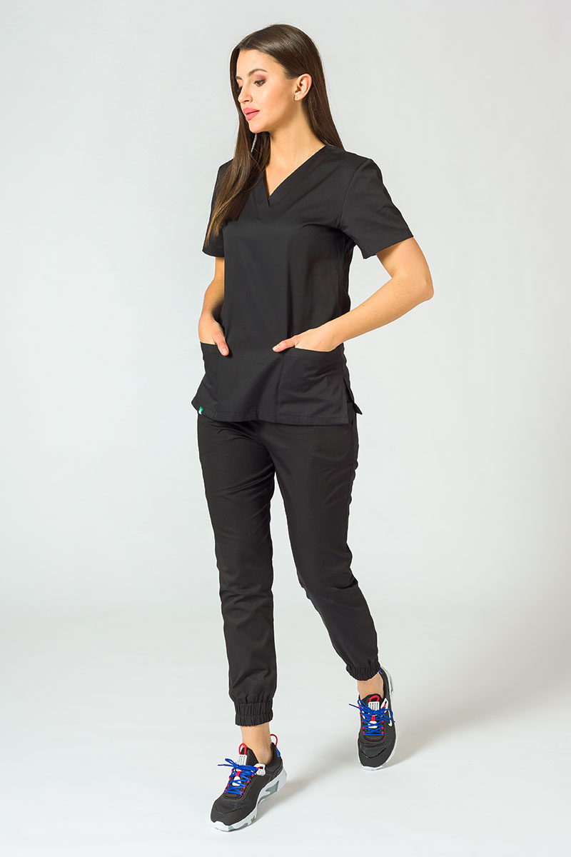 Lekárska súprava Sunrise Uniforms Basic Jogger čierna (s nohavicami Easy)