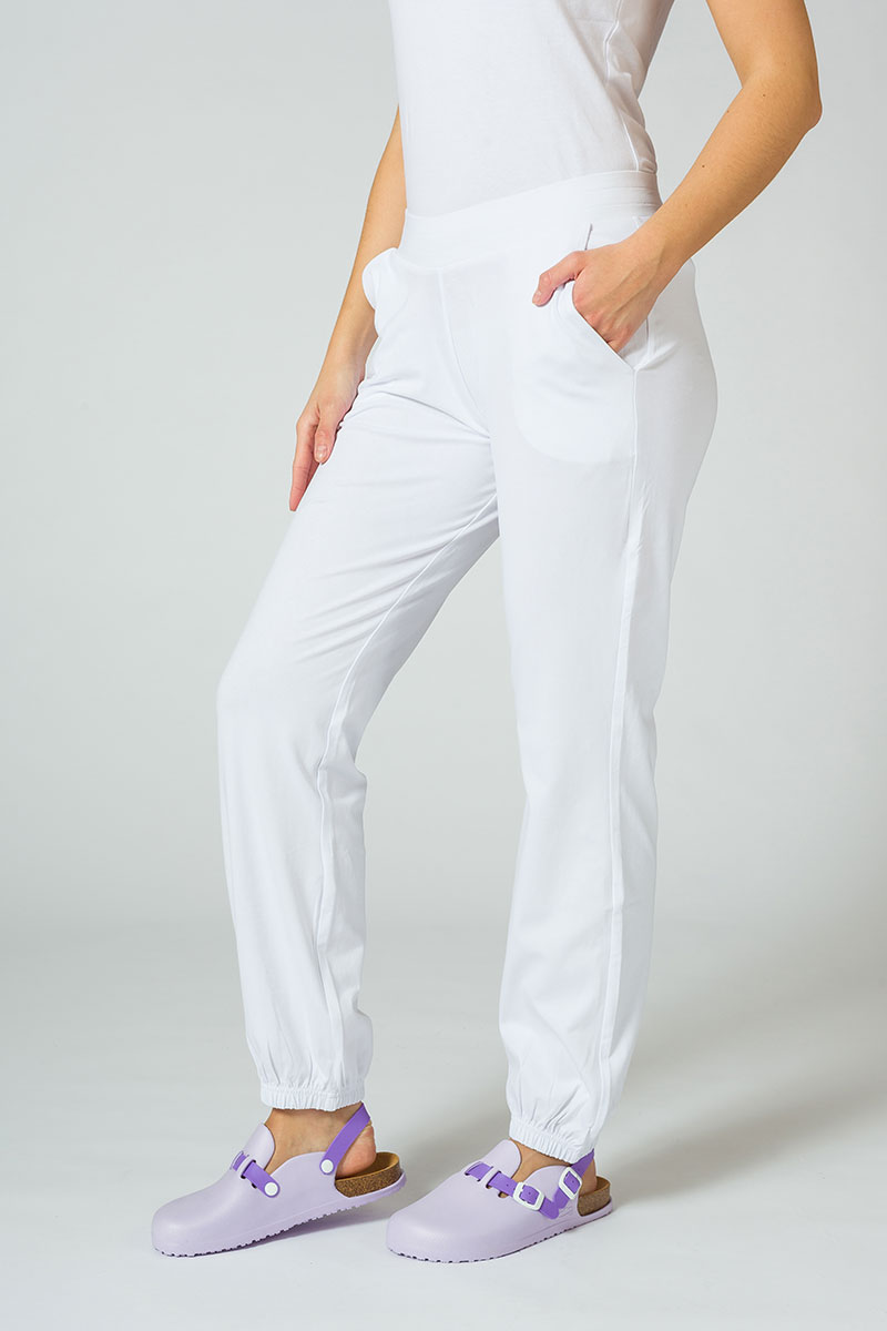 Dámske teplákové nohavice Malfini Leisure biele