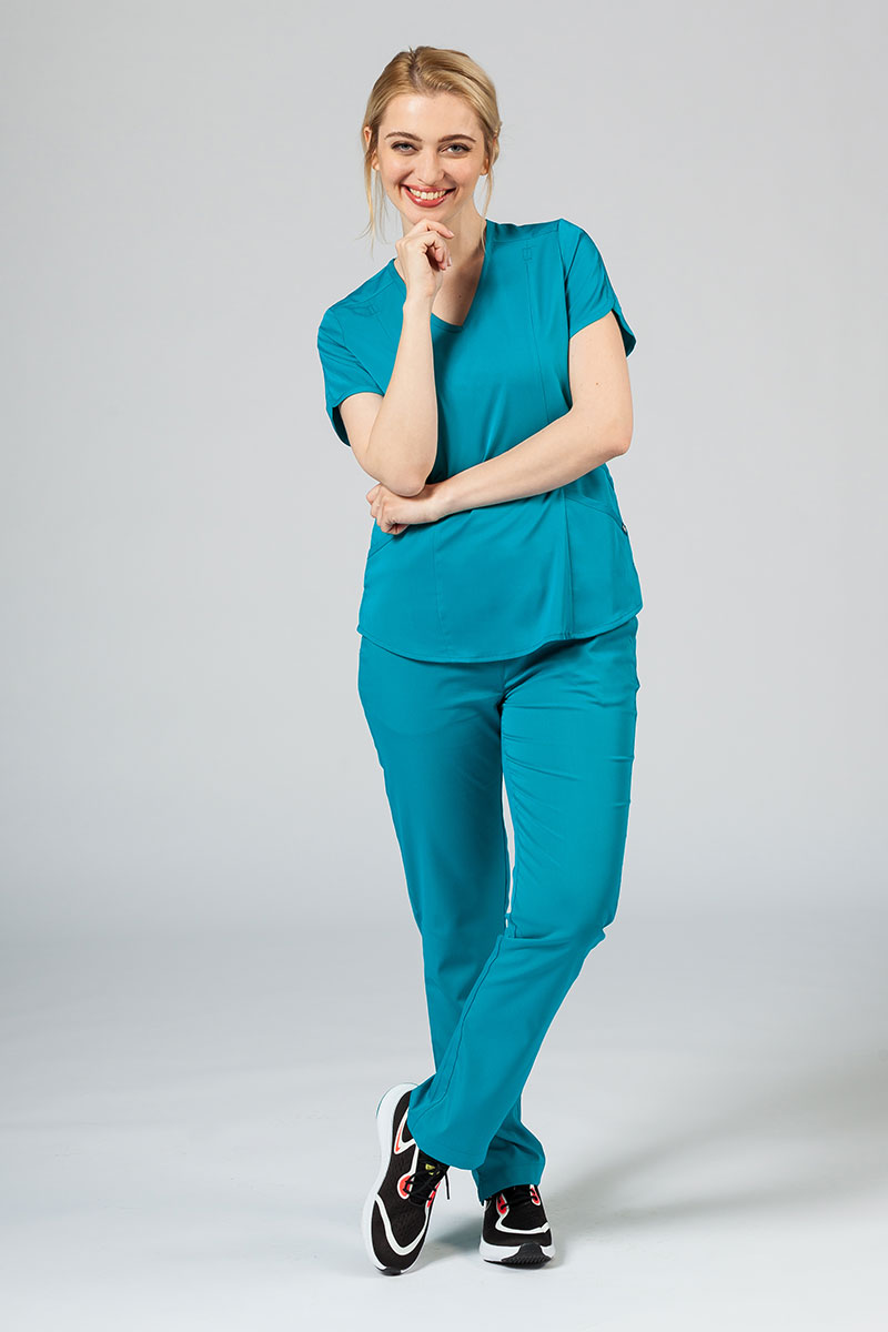 Lekárska súprava Adar Uniforms Yoga morsky modrá (s blúzou Modern - elastic)