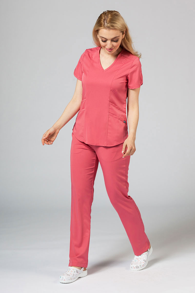 Lekárska súprava Adar Uniforms Yoga ružová (s blúzou Modern - elastic)