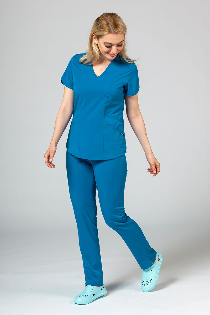 Lekárska súprava Adar Uniforms Yoga kráľovsky modrá (s blúzou Modern - elastic)
