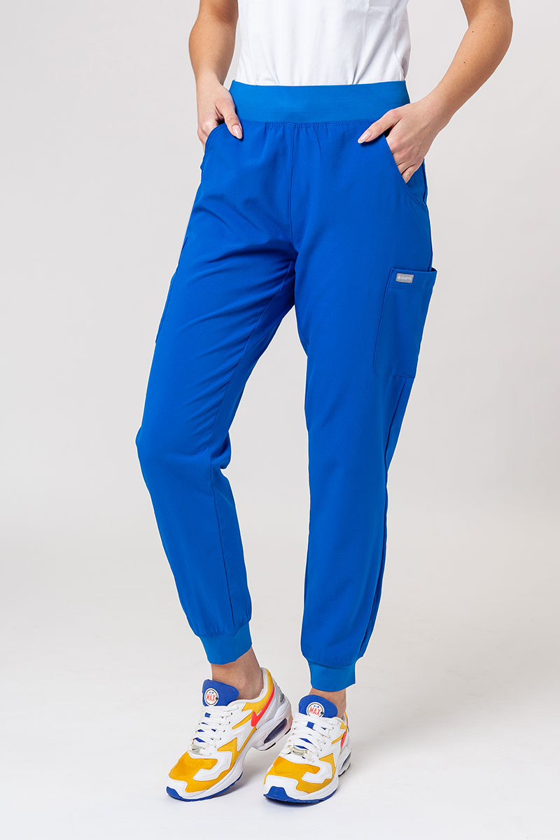 Lekárske dámske nohavice Maevn Momentum jogger kráľovsky modré