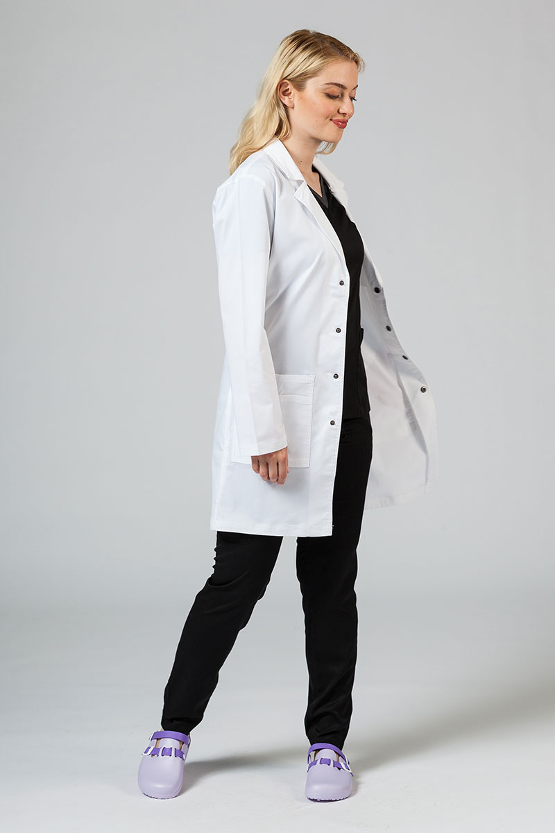 Lekársky plášť Adar Uniforms Snap biely (elastický)