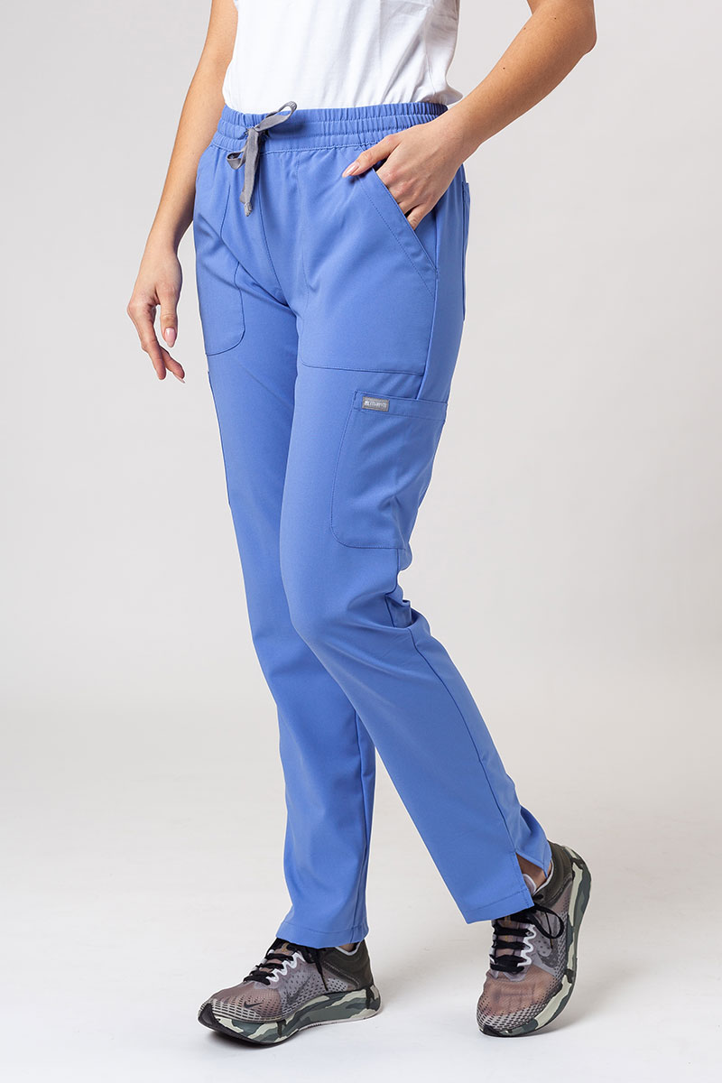 Dámske lekárske nohavice Maevn Momentum 6-pocket klasicky modré
