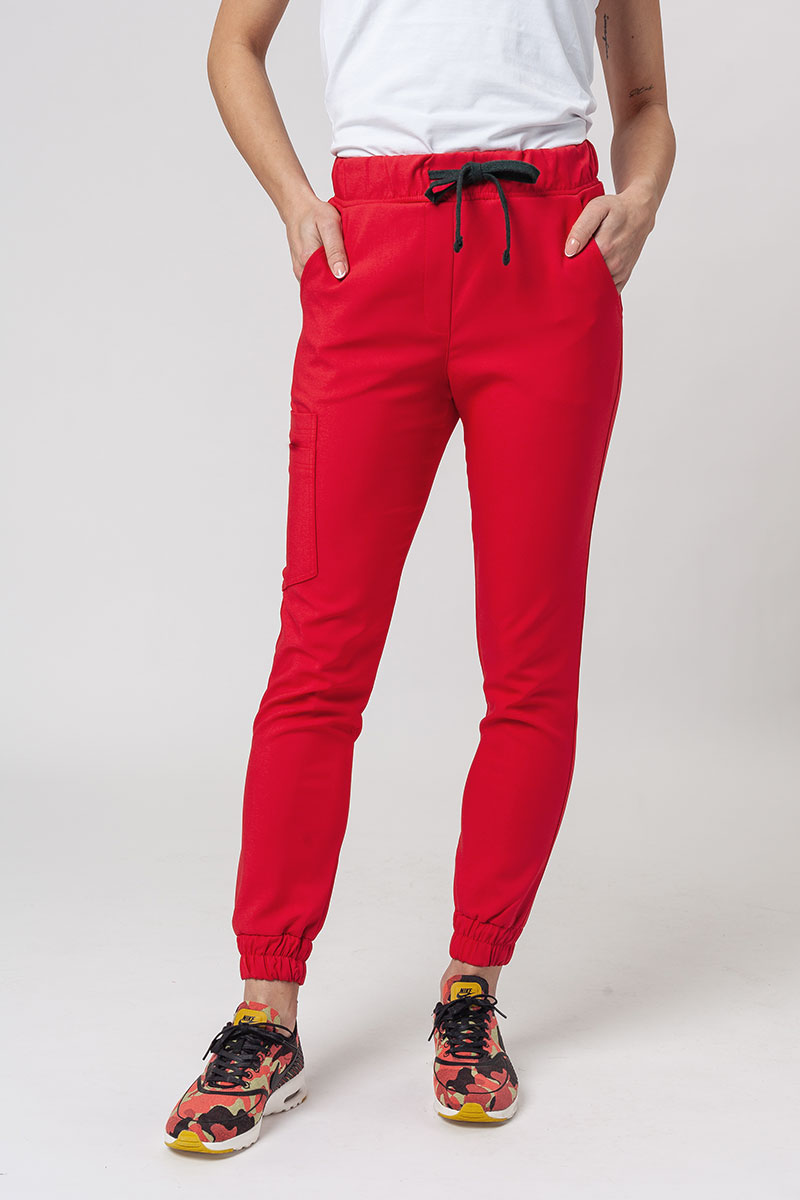 Dámske nohavice Sunrise Uniforms Premium Chill jogger červené