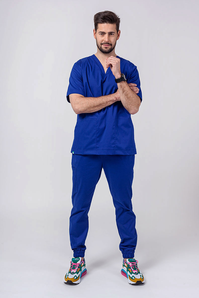 Lekárska súprava Sunrise Uniforms Active Men (blúzka Flex, nohavice Flow) tmavo modrá