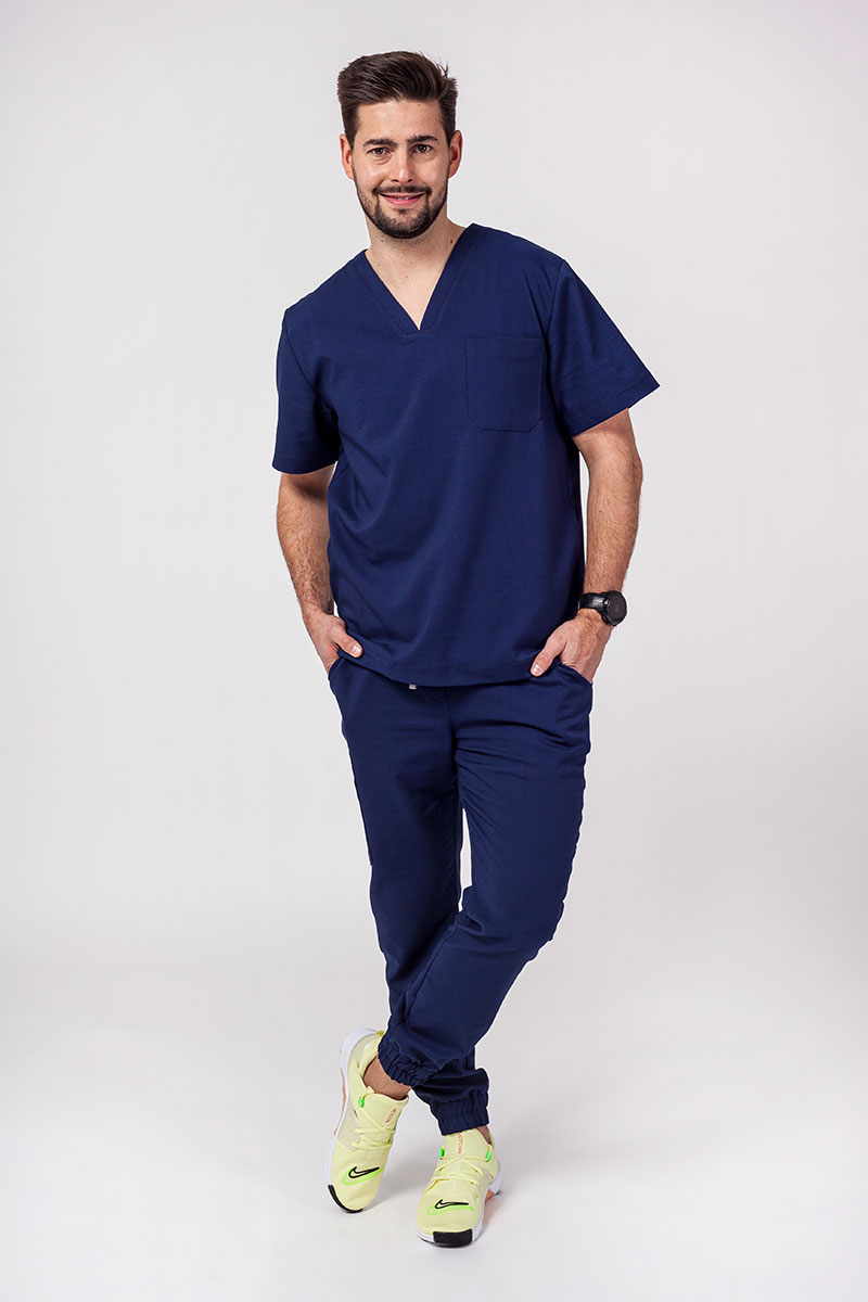 Lekárska súprava Sunrise Uniforms Premium Men (blúzka Dose, nohavice Select) námornícká modrá