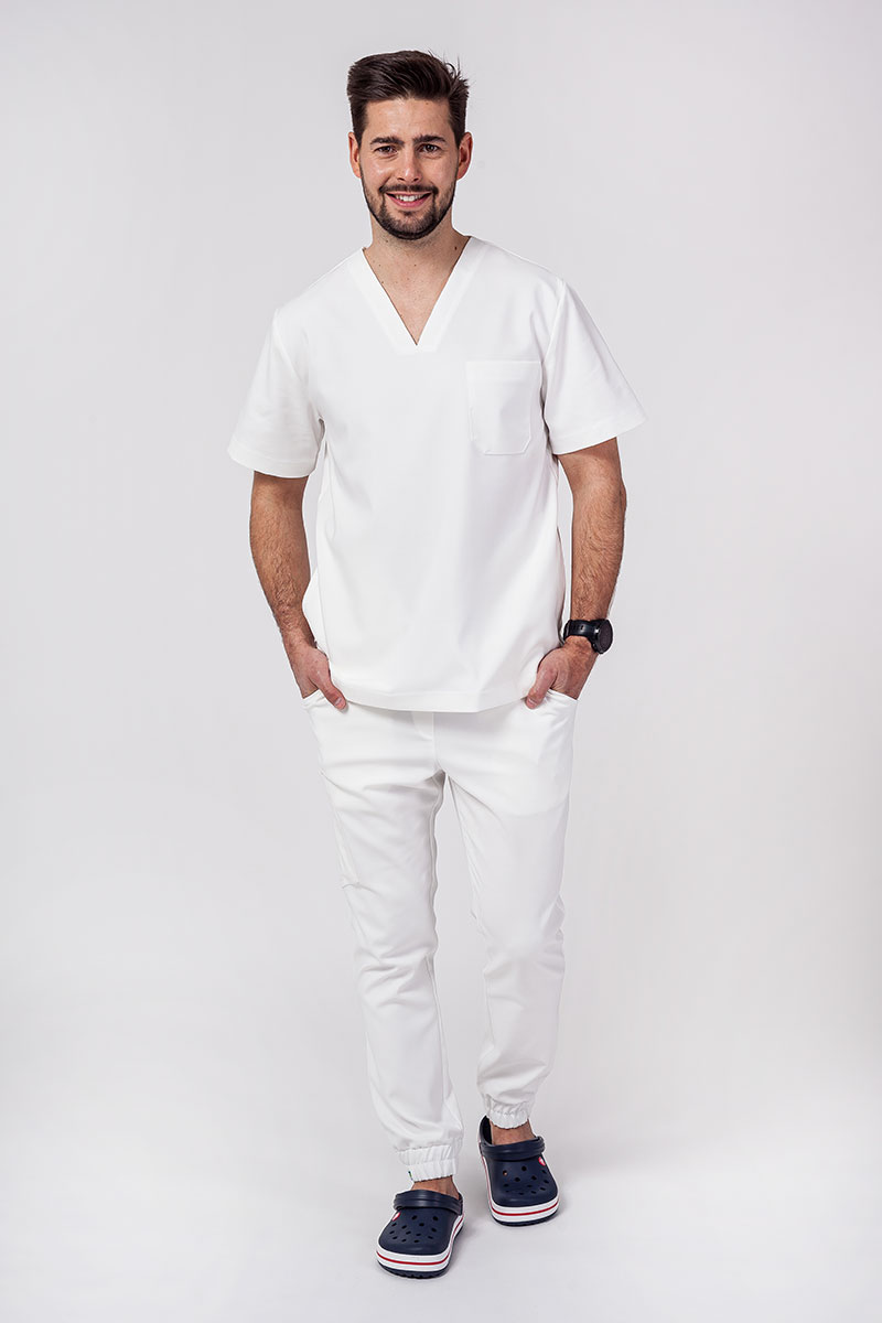 Lekárska súprava Sunrise Uniforms Premium Men (blúzka Dose, nohavice Select) ecru