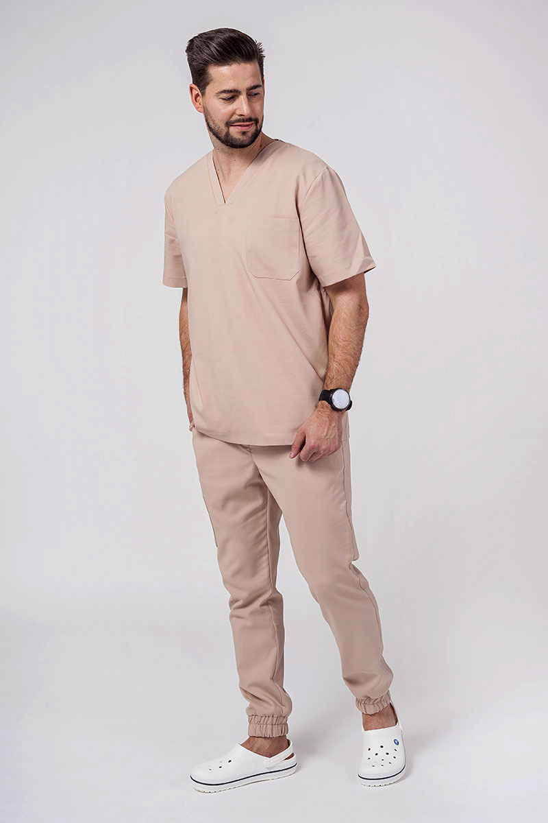 Lekárska súprava Sunrise Uniforms Premium Men (blúzka Dose, nohavice Select) béžová