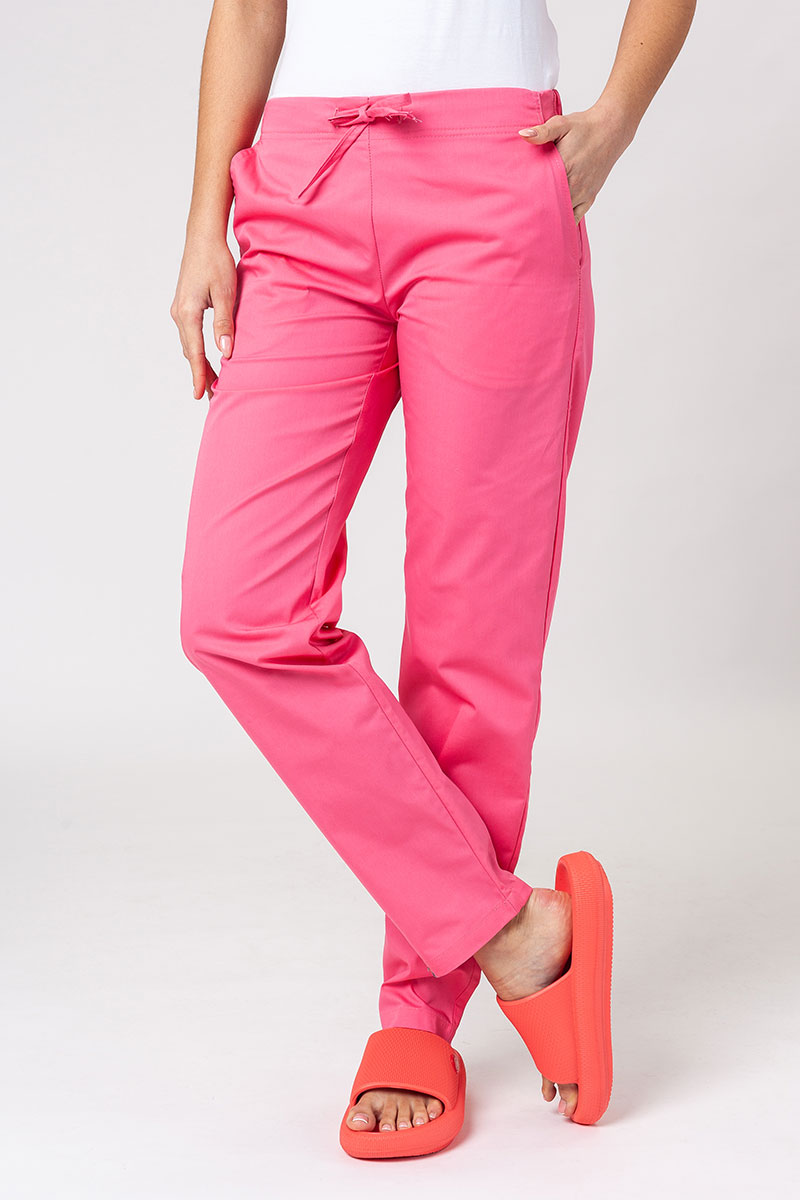 Dámske lekárske nohavice Sunrise Uniforms Basic Regular ružové