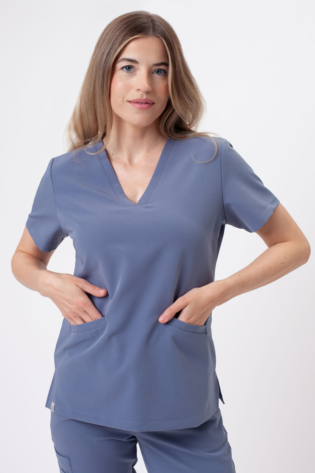Dámska lekárska blúza Sunrise Uniforms Premium Aura thunder