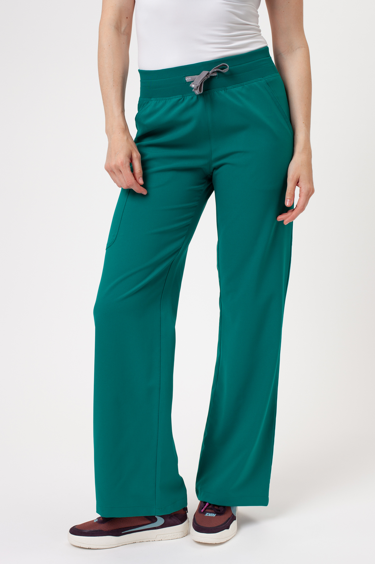 Dámske lekárske nohavice Maevn Momentum Wide Leg zelené