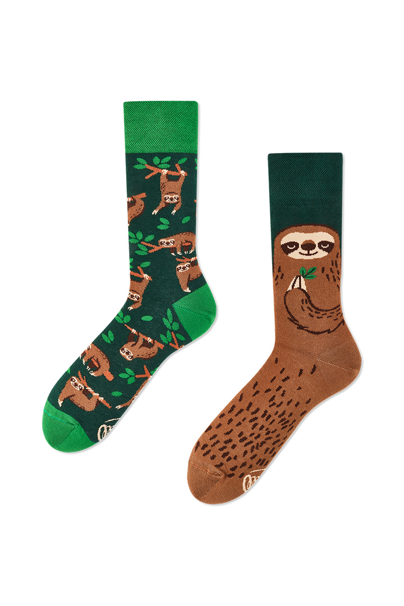 Farebné ponožky Sloth Life - Many Mornings