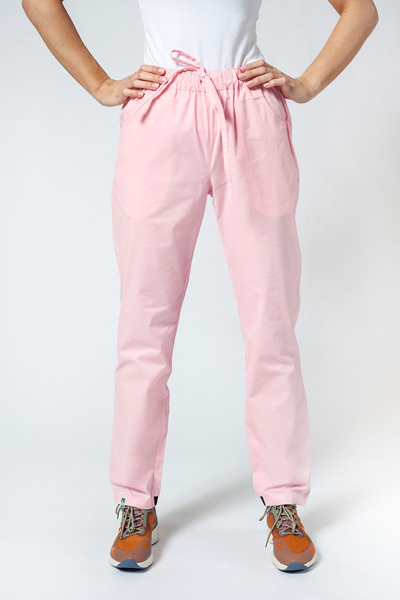 Dámské lekárske nohavice Sunrise Uniforms Active Loose ružové