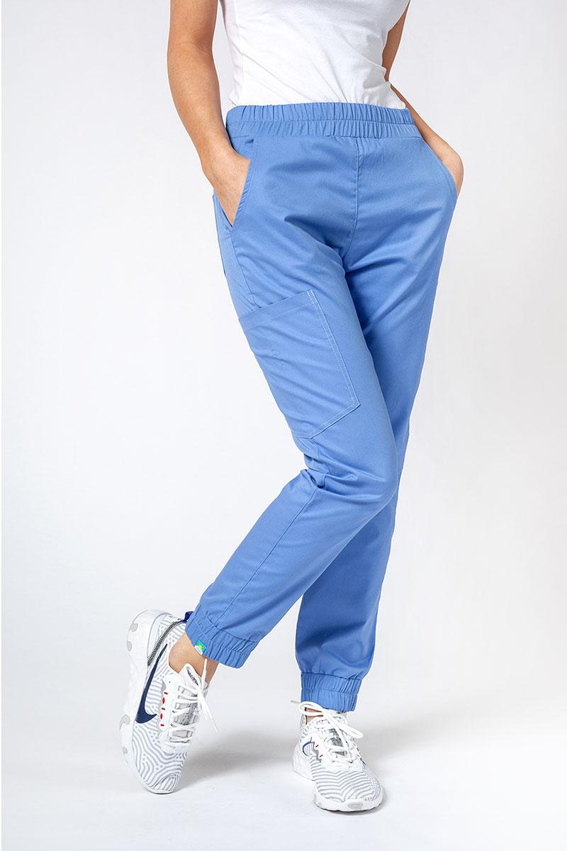 Dámske lekárske nohavice Sunrise Uniforms Active Air jogger klasicky modré