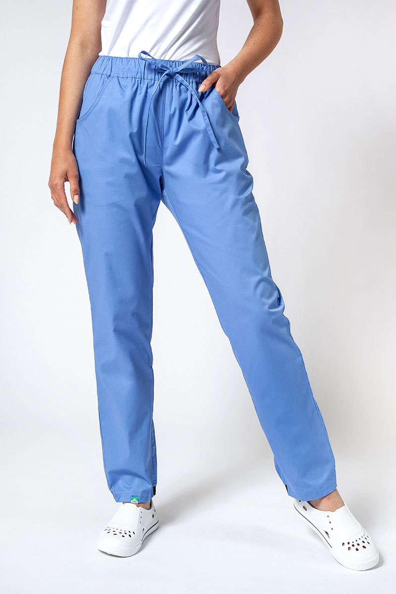 Dámské lekárske nohavice Sunrise Uniforms Active Loose klasicky modré