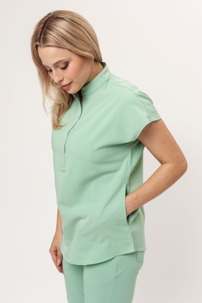 Dámska lekárska blúza Uniforms World 518GTK™ Avant pistáciová (magnetické klipsy)-1
