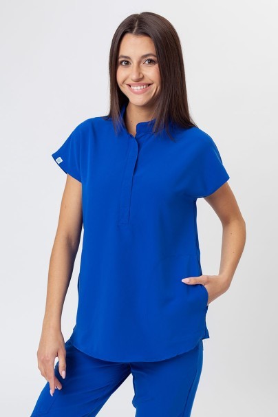 Dámska lekárska blúza Uniforms World 518GTK™ Avant kráľovsky modrá (magnetické klipsy)-1
