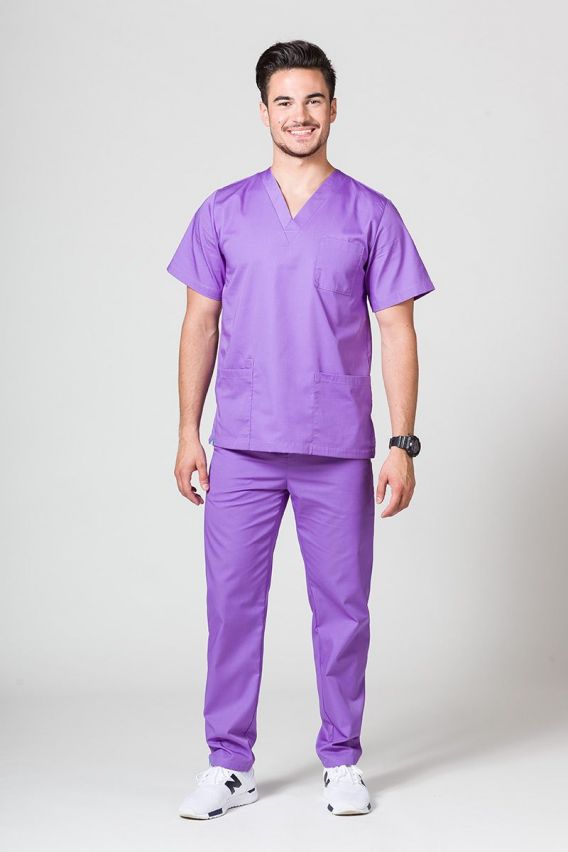 Pánská zdravotnická súprava Sunrise Uniforms fialová-1