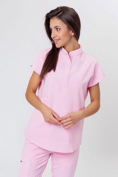 Dámska lekárska blúza Uniforms World 518GTK™ Avant ružová (magnetické klipsy)-1