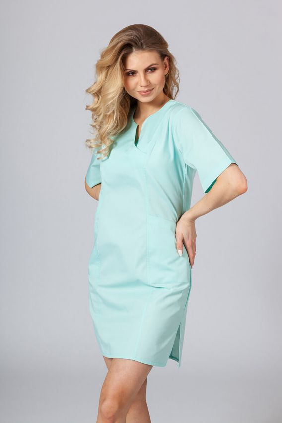 Lekárske klasické šaty Sunrise Uniforms mátové-1