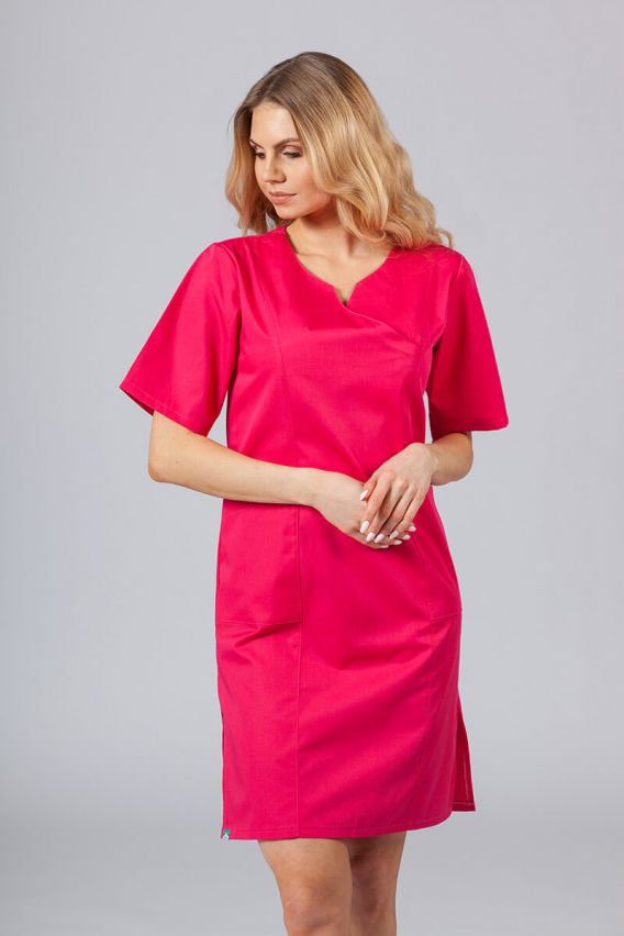 Lekárske klasické šaty Sunrise Uniforms malinové-1